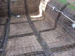 Mesh to cast concrete in sand pool